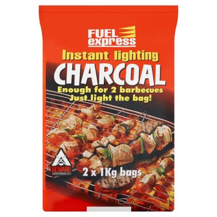 Fuel Express Instant Lighting Charcoal 2 x 1kg (2kg)
