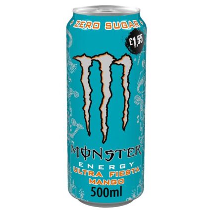 Monster Energy Drink Ultra Fiesta Mango Zero Sugar 12 x 500ml PMP £1.55