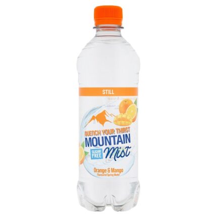 Mountain Mist Orange & Mango Flavoured Still Spring Water 500ml