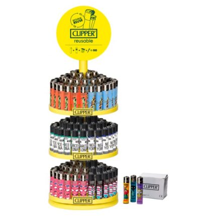 Clipper Printed Design 3 Tier Carousel Display 144 +20 FOC