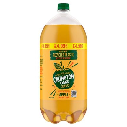 Crumpton Oaks Cider Co Mighty Refreshing Apple Medium Cider 4.4 Pints 2.5 Litres