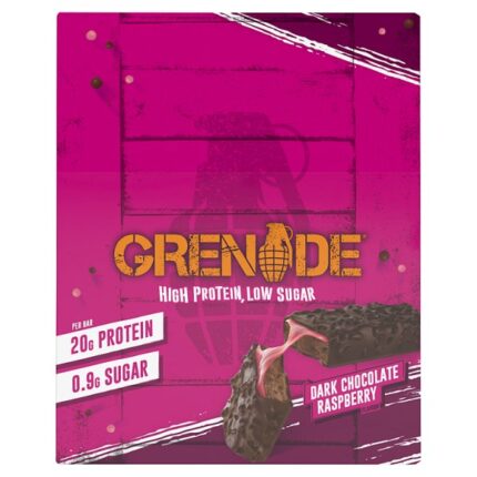 Grenade Dark Chocolate Raspberry Flavour 12 x 60g