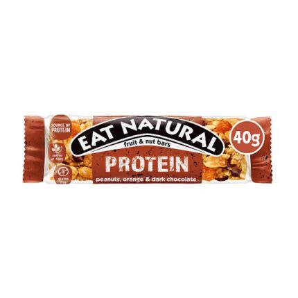 Eat Natural Protein Peanuts, Orange & Dark Chocolate Fruit & Nut Bars 40g